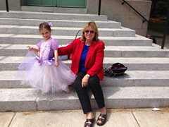 Carole Grills with granddaughter Francesca.